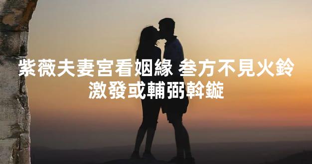 紫薇夫妻宮看姻緣 叁方不見火鈴激發或輔弼斡鏇